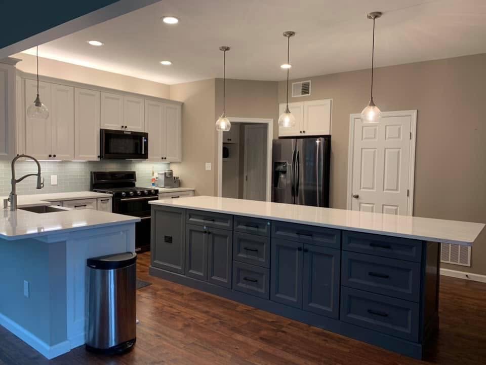 Two Tone Transitional Kitchen Remodel by On the Way Masters project photo